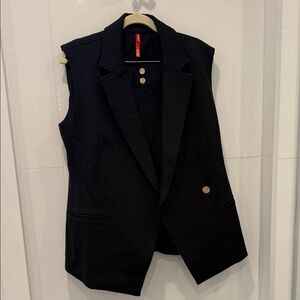 SPANX Black Short Set with Red Brand Tag